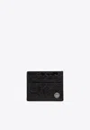 VERSACE BAROCCO-EMBOSSED LEATHER CARDHOLDER