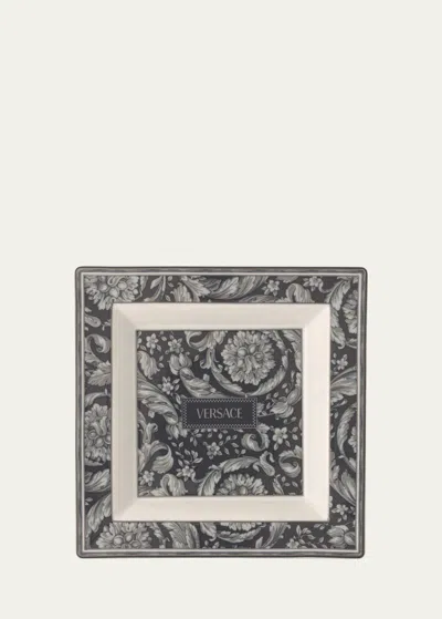 Versace Barocco Haze Tray, 8.5" Square In Grey