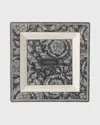Versace Barocco Haze Tray, 8.5" Square In Grey