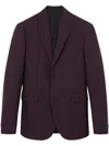 Versace Barocco-jacquard Blazer In Red