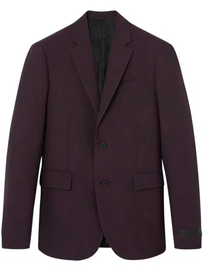 Versace Barocco-jacquard Blazer In Brun