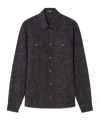 Versace Gray Barocco Jacquard Overshirt