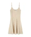 Versace Baroque Texture Mini Robe In Nude