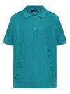 Versace Barocco Jacquard Knit Polo T-shirt