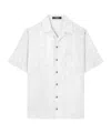 Versace Barocco-jacquard Shirt In White