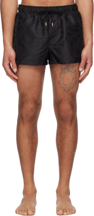 VERSACE BAROCCO JACQUARD SWIM SHORTS