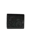 Versace Barocco Jacquard Wallet In Black