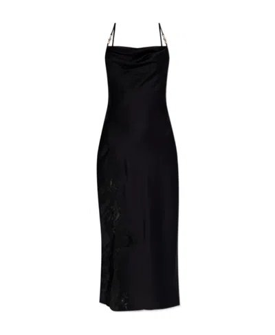 VERSACE VERSACE LACE-DETAILED SLEEVELESS DRESS