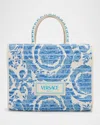 Versace Barocco Large Canvas Tote Bag
