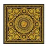 Versace Barocco-logo Print Silk Scarf In Black
