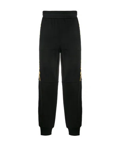 Versace Barocco Logo Track Pants In Black
