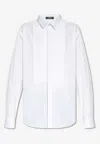 Versace Formal Cotton Poplin Fabric Shirt In White
