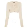 Versace Barocco Texture Cropped Cardigan
