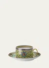 Versace Barocco Mosaic Tea Cup & Saucer