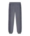 Versace Barocco-motif Tapered Track Pants In Gray