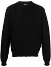 Versace Barocco-motif Textured Jumper In Black