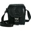 Versace Messenger Crossbody Bag In Black-ruthenium