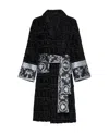 Versace Black 'i Heart Baroque' Bathrobe In Black
