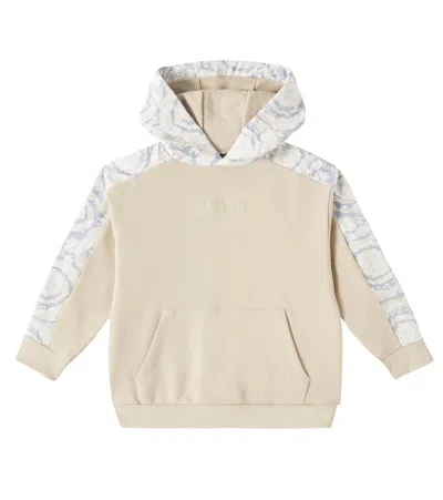 VERSACE BAROCCO PANELED COTTON HOODIE