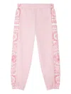 Versace Elastic Waist Sweatpants In Pink