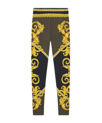 VERSACE VERSACE LA COUPE DES DIEUX STRETCHED LEGGINGS