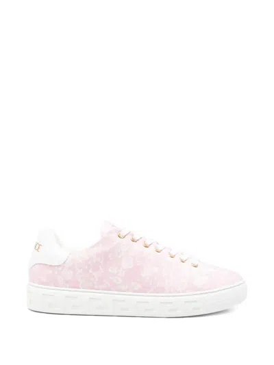 Versace Barocco-pattern Low-top Sneakers In Multi