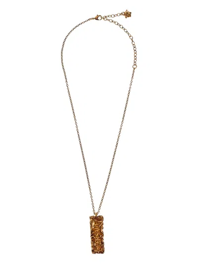 Versace Barocco-pendant Necklace In Gold