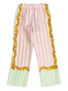 Versace Elastic Waist Casual Pants In Multi
