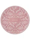 Versace Barocco Porcelain Plate In Pink