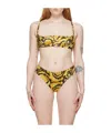 Versace Barocco-print Balconette Bra In Multicolor