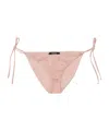 Versace Baroque Print Bikini Bottom In Nude