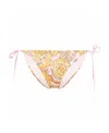 Versace Barocco-print Bikini Bottoms In Pink