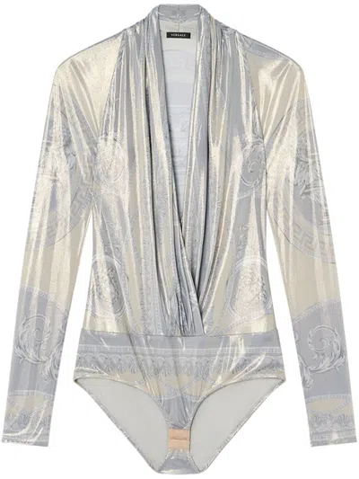 Versace Barocco-print Body In Imprimer