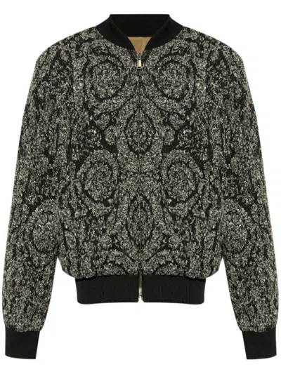 VERSACE LA COUPE DES DIEUX REVERSIBLE BOMBER JACKET
