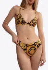 Versace Barocco Print Briefs In Black