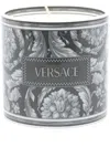 Versace Barocco-print Candle In Grey