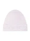 Versace Barocco-print Cotton-blend Beanie In Pink