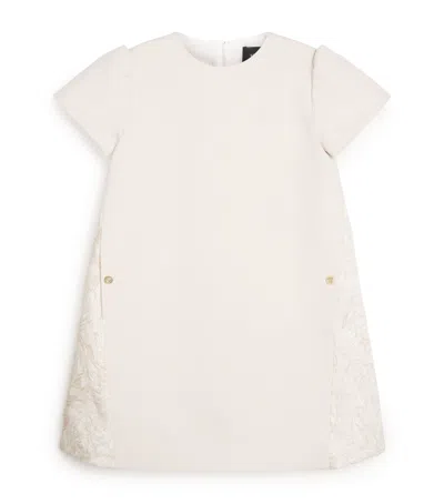 Versace Kids' Barocco Print Dress In Neutral