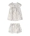 Versace Barocco-print Dress Set In White