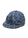 Versace Barocco-print Flat-peak Cap In Blue