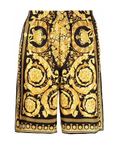 VERSACE VERSACE BAROCCO PRINTED BERMUDA SHORTS