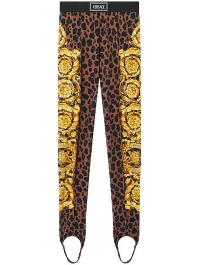 VERSACE BAROCCO-PRINT LEGGINGS