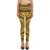 Versace Barocco Print Leggings In Multi