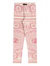 Versace Patterned Leggings In Pink