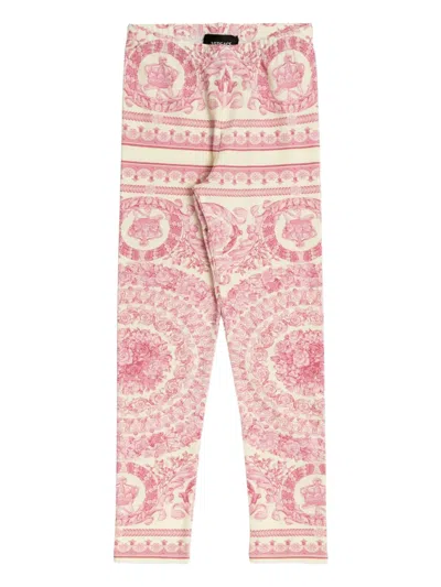 VERSACE BAROCCO PRINT LEGGINGS