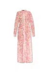 Versace Underwater Barocco Long Sleeve Cover-up Shirtdress