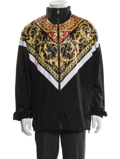 Pre-owned Versace Barocco Print Printed Windbreaker In Multi