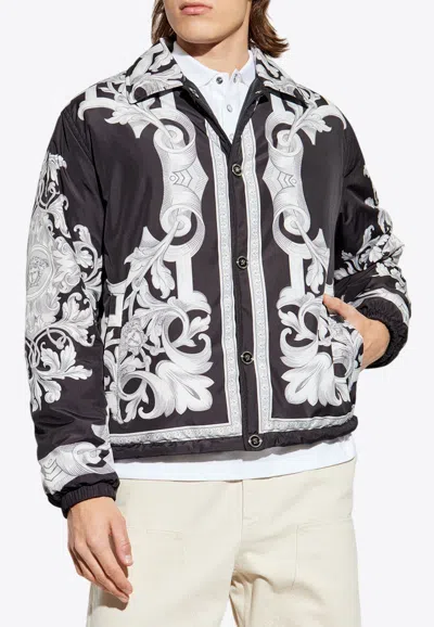 VERSACE BAROCCO PRINT REVERSIBLE JACKET