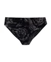 Versace Barocco-print Satin Briefs In Black