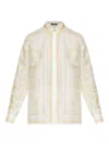 Versace Pattern-printed Long-sleeved Shirt In Neutral